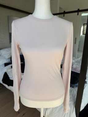 Athleta Pale Pink Ribbed Tank, XS
